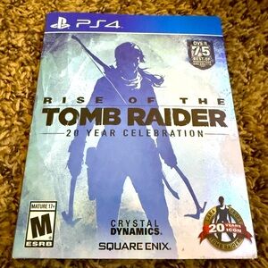 PS4 rise of the tomb raider Lara Croft special edition PlayStation game disc